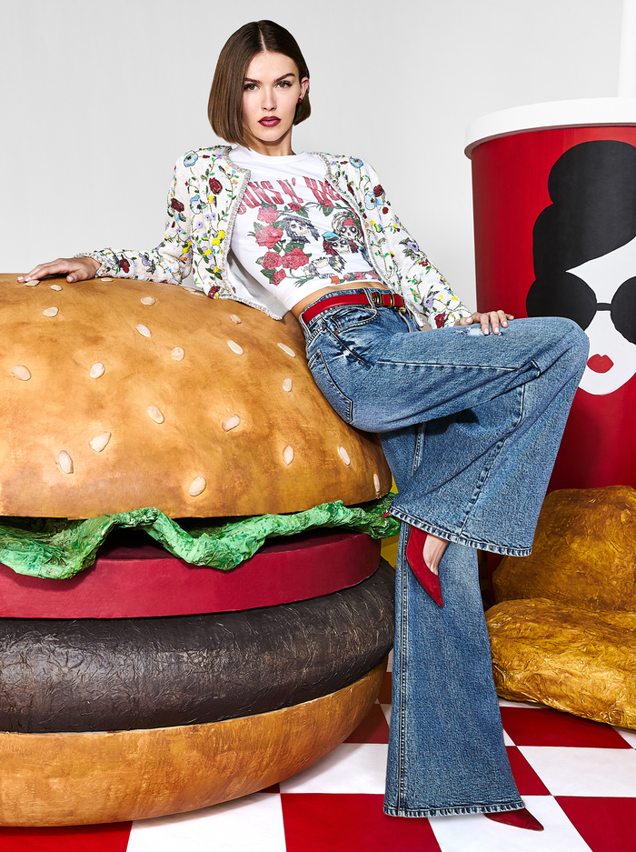 KIDMAN EMBELLISHED JACKET - TWISTING VINES OFF WHITE image 6 - ALICE + OLIVIA