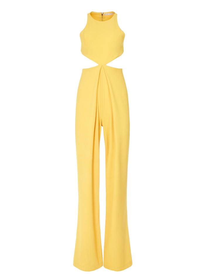 CARA CUT OUT JUMPSUIT - GOLDEN ROD image 5 - Alice And Olivia