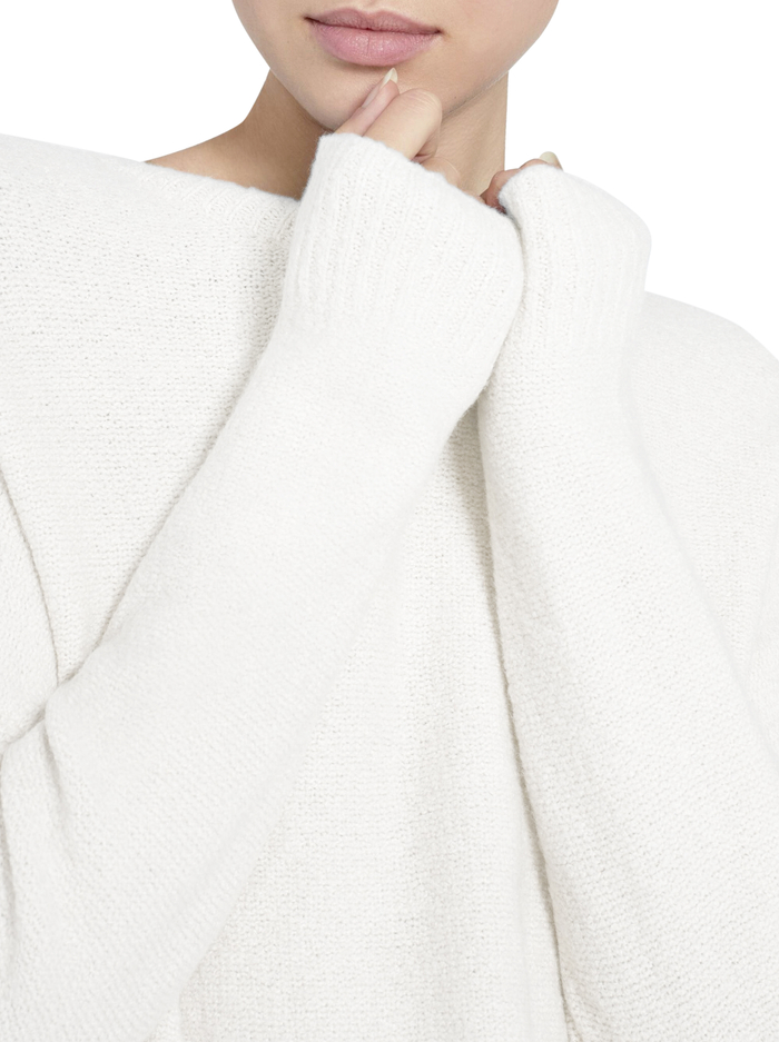 ROMA OVERSIZED PULLOVER - SOFT WHITE image 3 - ALICE + OLIVIA