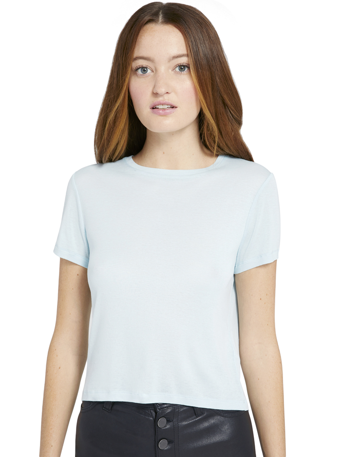 CINDY CROPPED TEE - POWDER BLUE image 1 - Alice And Olivia