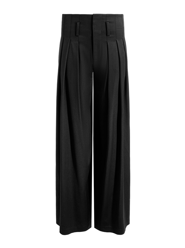 BENSON WOOL PLEATED PANT - BLACK image 5 - ALICE + OLIVIA
