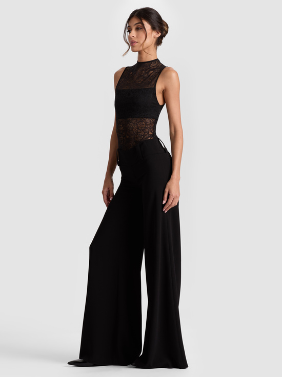 BLACK-NICHOL LACE BODYSUIT