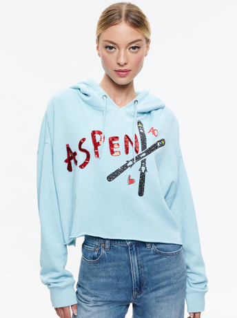 ICE-SUNNY BOXY CROPPED HOODIE