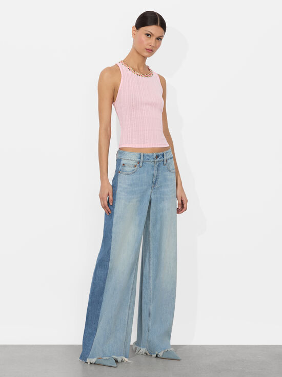 PINK BLOOM-ALLEN TANK TOP