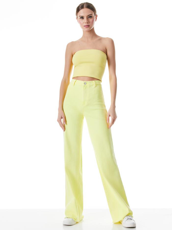 GORGEOUS COIN POCKET JEAN - LEMON SORBET image 2 - Alice And Olivia
