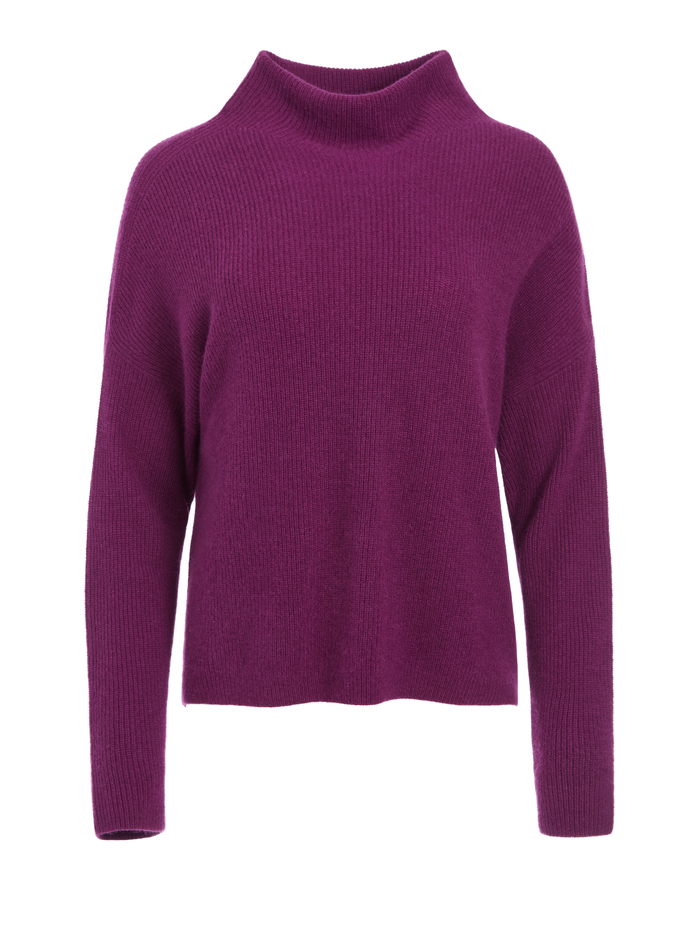 Caprice Turtleneck Pullover In Boysenberry | Alice And Olivia