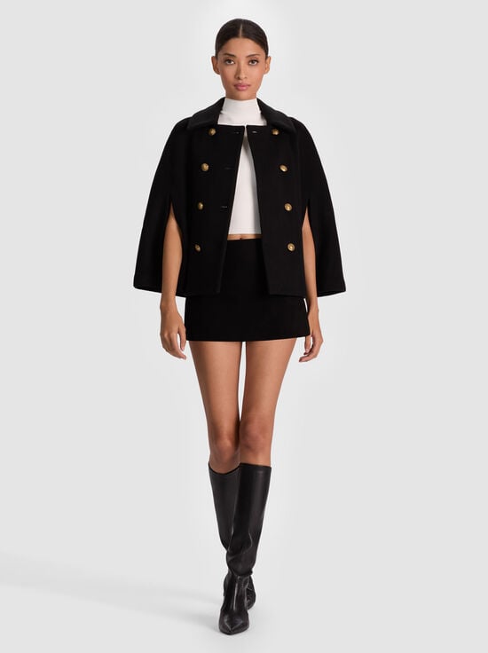 BLACK-REYNALDA MINI CAPE