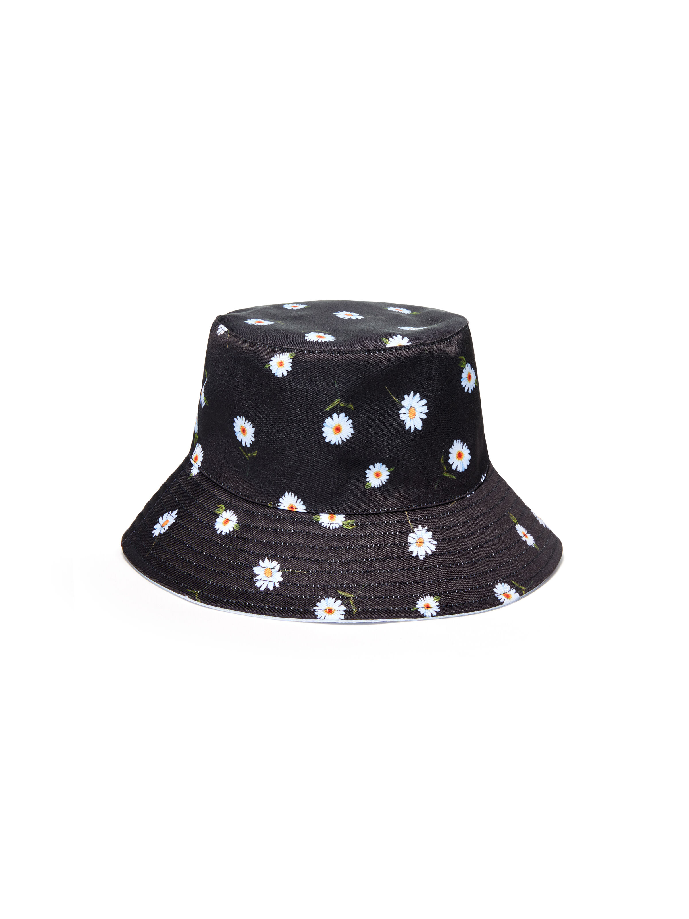 black and white reversible bucket hat