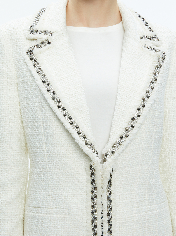 BRET LONG BLAZER - OFF WHITE image 3 - Alice And Olivia