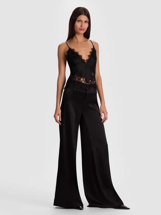 BLACK/BLACK-CLAUDIA LACE SLIP TOP
