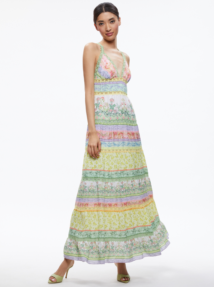 KAROLINA HALTER MAXI DRESS - FLORAL FEST image 4 - Alice And Olivia