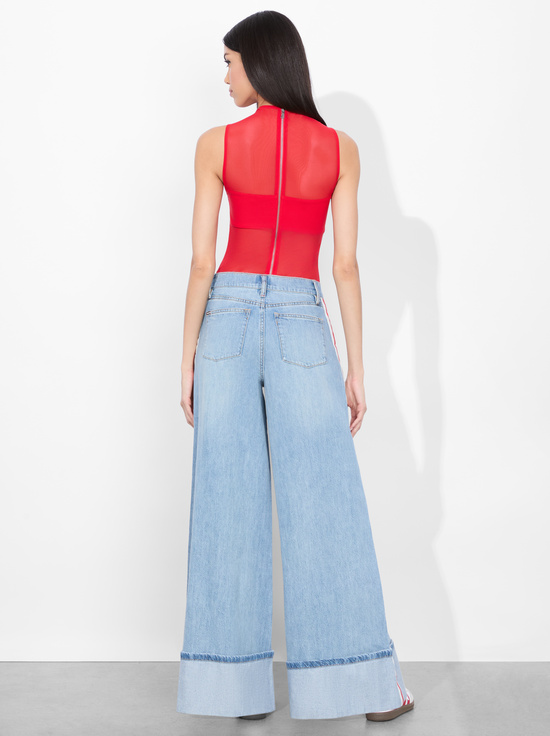 GEMMA LIGHT BLUE-WALLIE CUFF JEAN