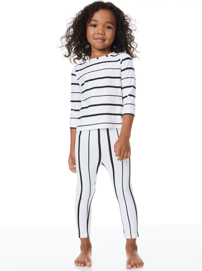 A+O X MASONGREY HUNTER TODDLER SET - WHITE/BLACK - Alice And Olivia
