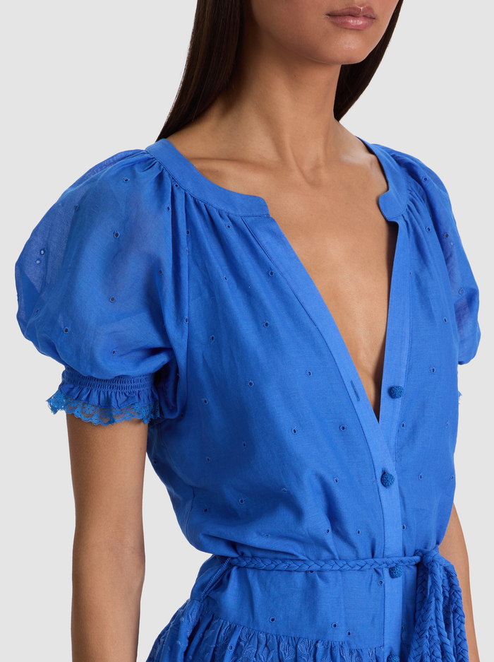 THALIA TUNIC DRESS - BLUE IRIS image 2 - ALICE + OLIVIA
