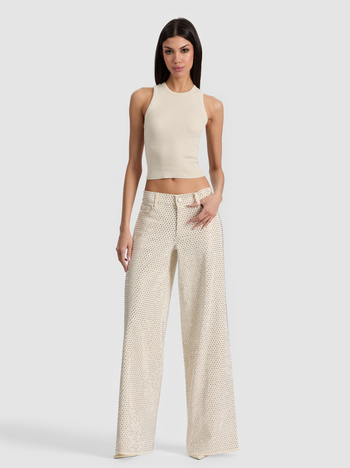 AMAZING EMBELLISHED JEAN - OFF WHITE image 1 - Alice And Olivia