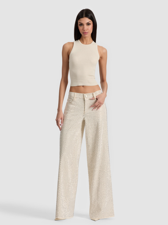 OFF WHITE-AMAZING EMBELLISHED JEAN