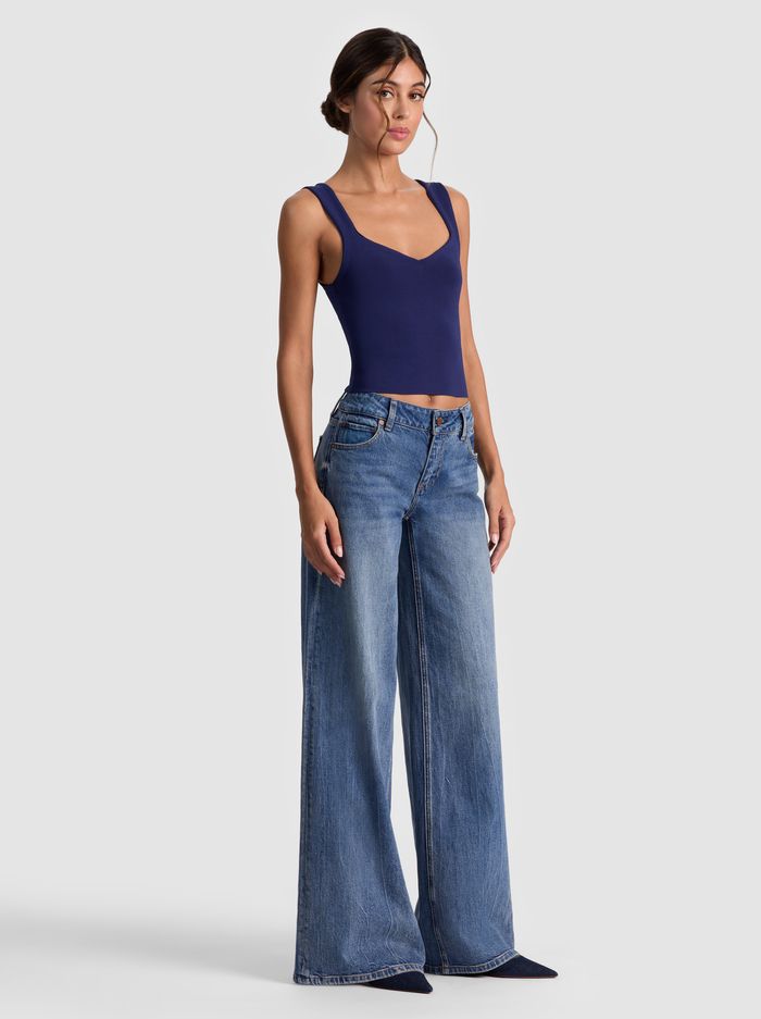 EDIN SWEETHEART TANK - MIDNIGHT BLUE image 4 - Alice And Olivia