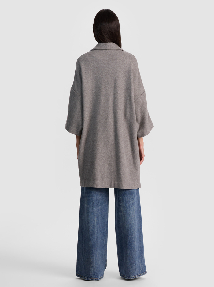 HESTER OPEN FRONT COAT - STORM GREY image 2 - ALICE + OLIVIA