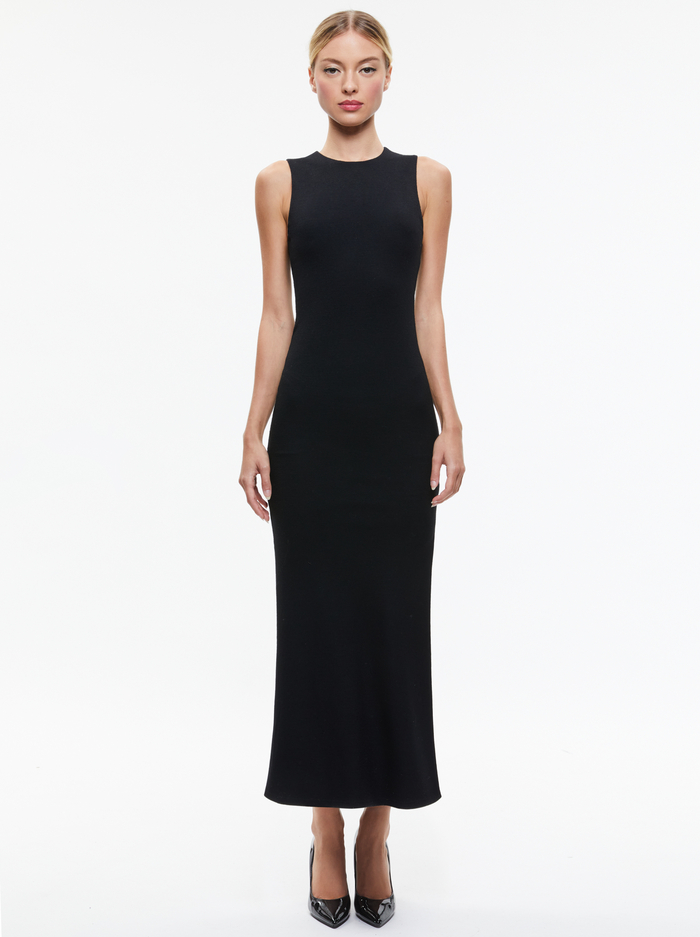 DELORA SLEEVELESS MAXI DRESS - BLACK - Alice And Olivia