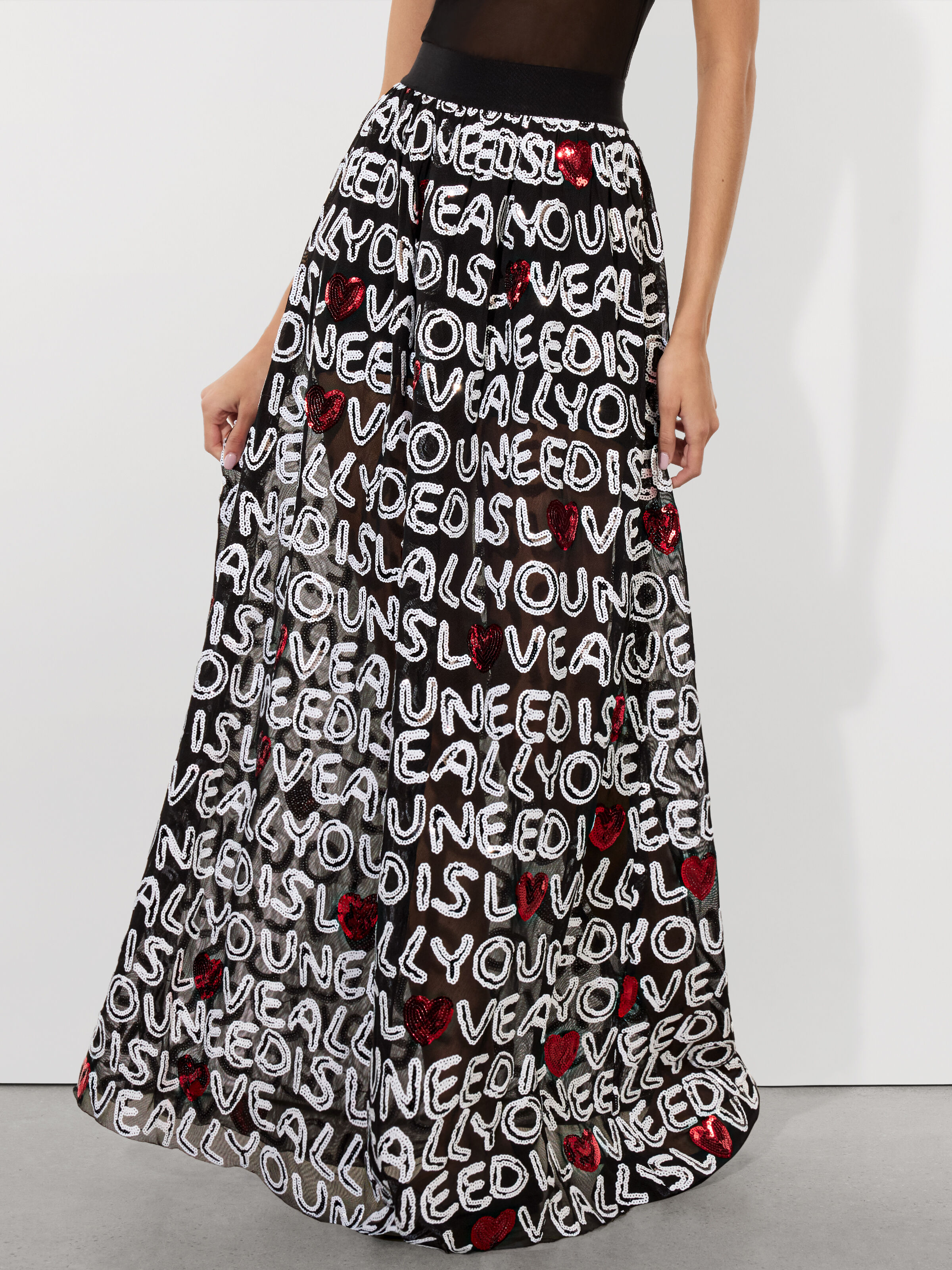 A+o X Smiley Tina Embellished Ball Gown Skirt In Multi