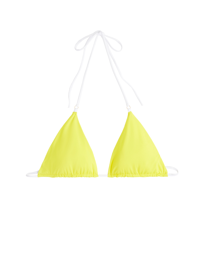 KIRA REVERSIBLE STRING BIKINI TOP - WHITE/YELLOW image 6 - ALICE + OLIVIA