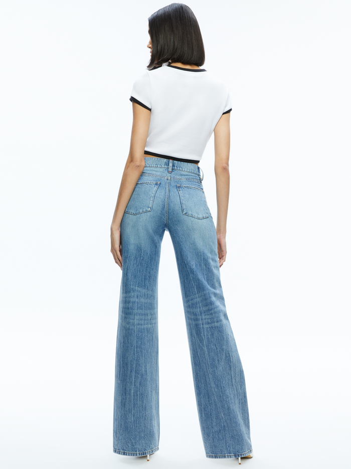 BABY TEE - OFF WHITE/BLACK image 1 - Alice And Olivia