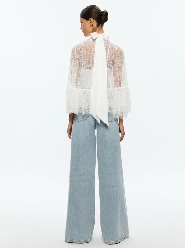 ZENON TOP WITH CAMI - OFF WHITE image 2 - Alice And Olivia