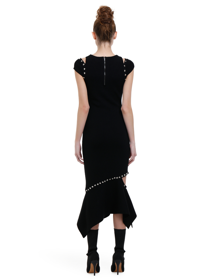 AMEERA STUDDED MIDI DRESS - BLACK image 3 - Alice And Olivia