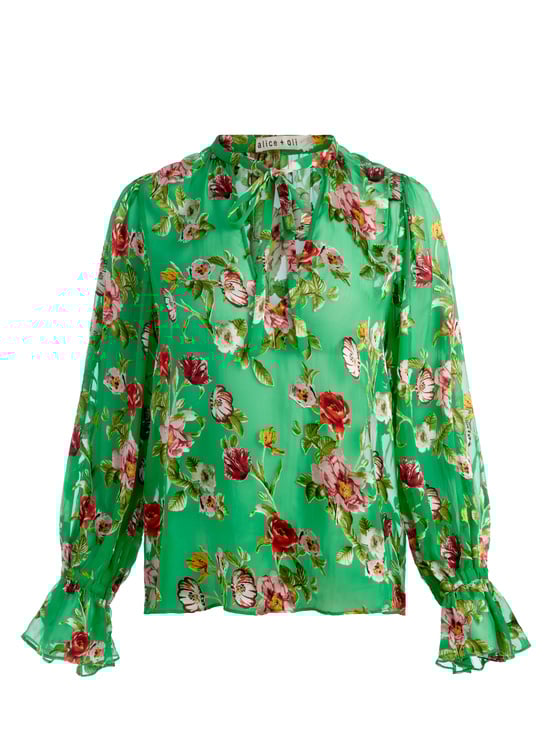 HAMPTONS FLORAL SMALL-MORANNE BLOUSE