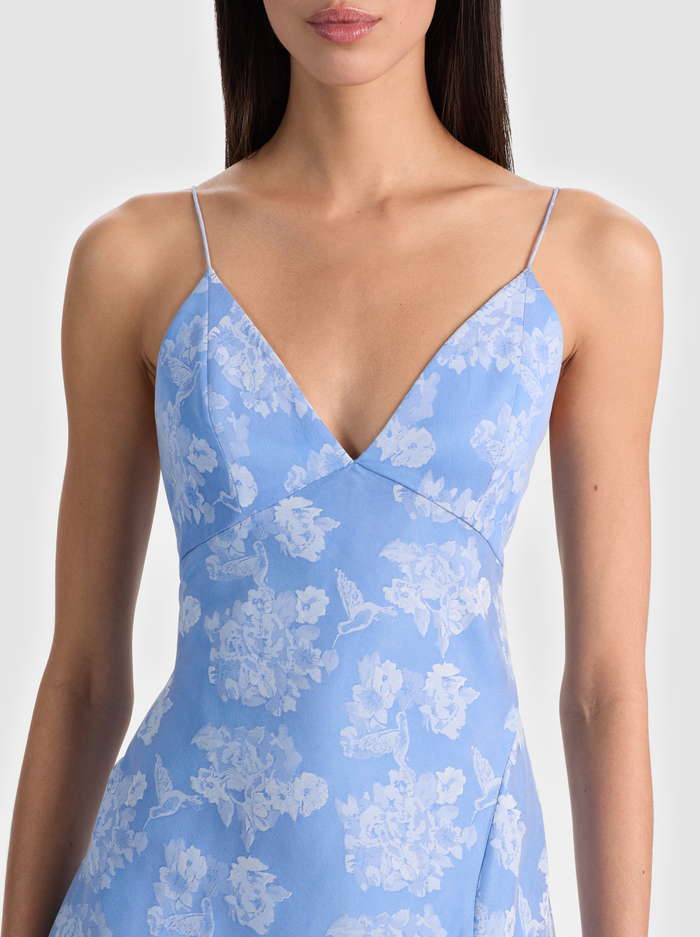 JULIETTA MIDI SLIP DRESS - CAROLINA BLUE image 1 - ALICE + OLIVIA