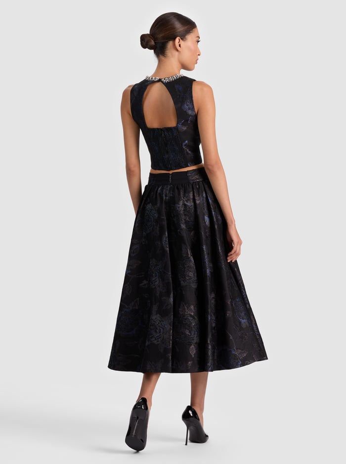NILDA VOLUMONOUS SKIRT - BLACK image 2 - Alice And Olivia