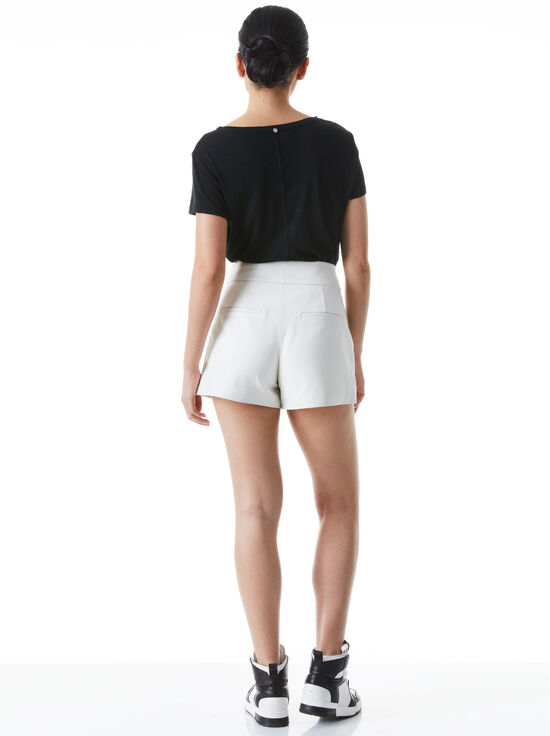 WHITE-CADY LEATHER SHORT