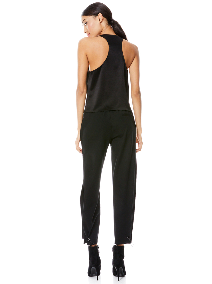 HARMON RACERBACK TANK - BLACK image 1 - Alice And Olivia