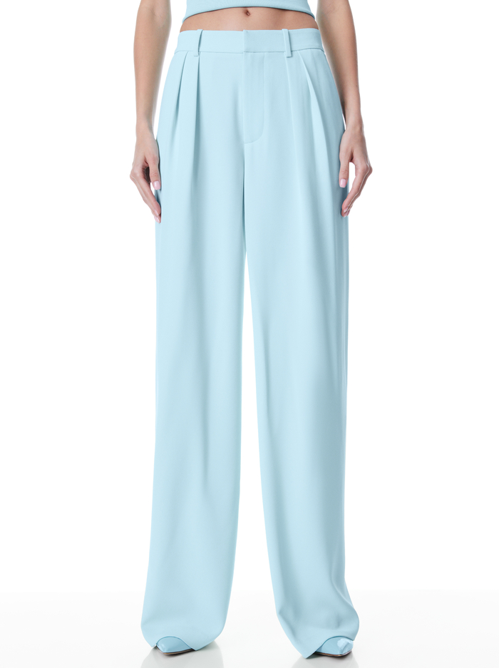 POMPEY HIGH WAISTED PLEATED PANTS - JULEP - Alice And Olivia