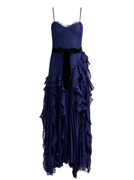 MIDNIGHT BLUE-MILLA LACE MAXI DRESS