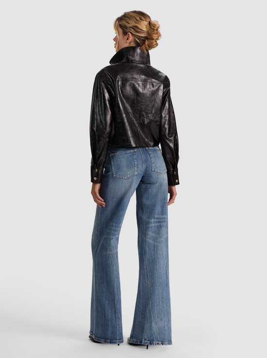 BLACK-JAMES VEGAN FUNNEL NECK PARKA