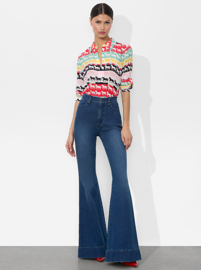 WILLA SILK BLOUSE - STALLION image 1 - Alice And Olivia