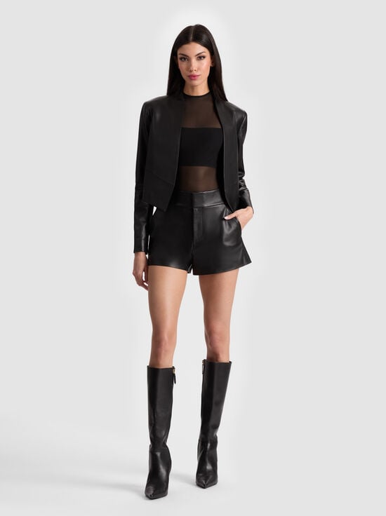 BLACK-NEW HARVEY LEATHER JACKET