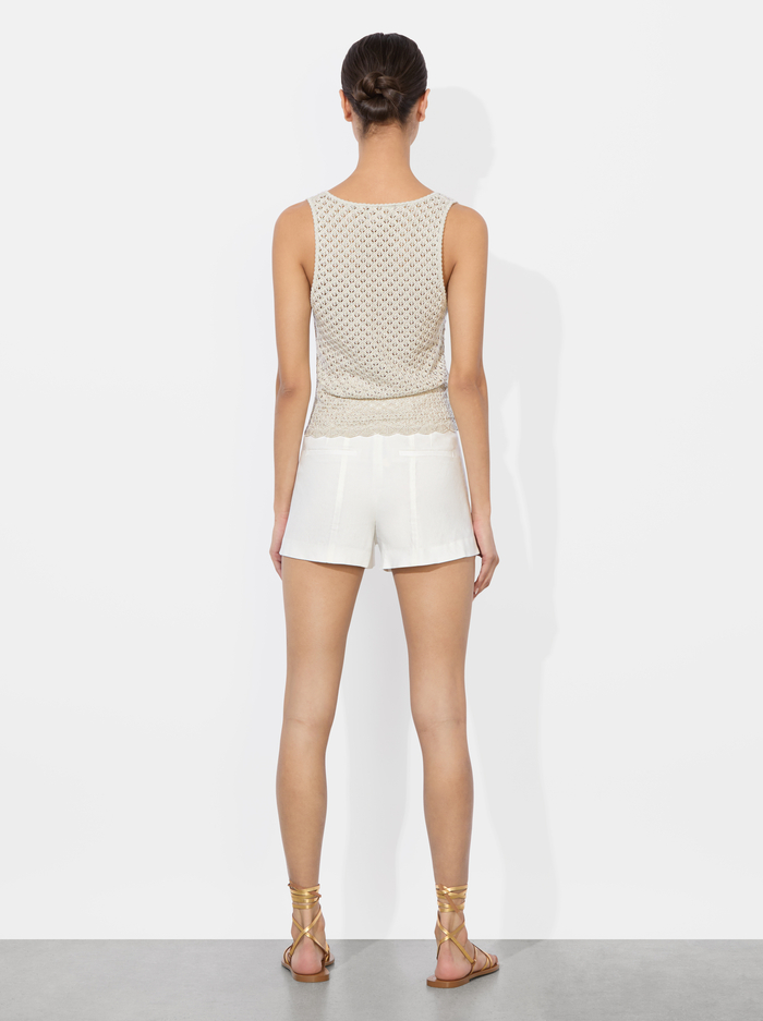 ANNALISE POINTELLE TANK - OATMEAL image 2 - Alice And Olivia