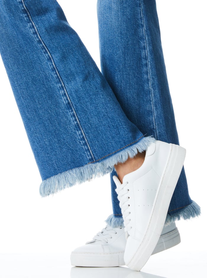 AMAZING HIGH RISE GIRLFRIEND JEAN - MIDNIGHT BLUE image 3 - Alice And Olivia