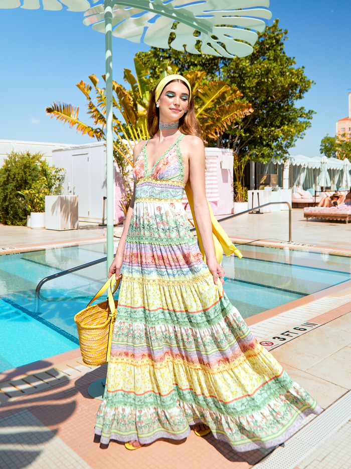 KAROLINA HALTER MAXI DRESS - FLORAL FEST image 6 - Alice And Olivia