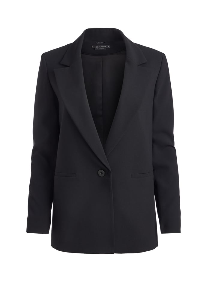 BREANN FITTED BLAZER - BLACK image 5 - Alice And Olivia
