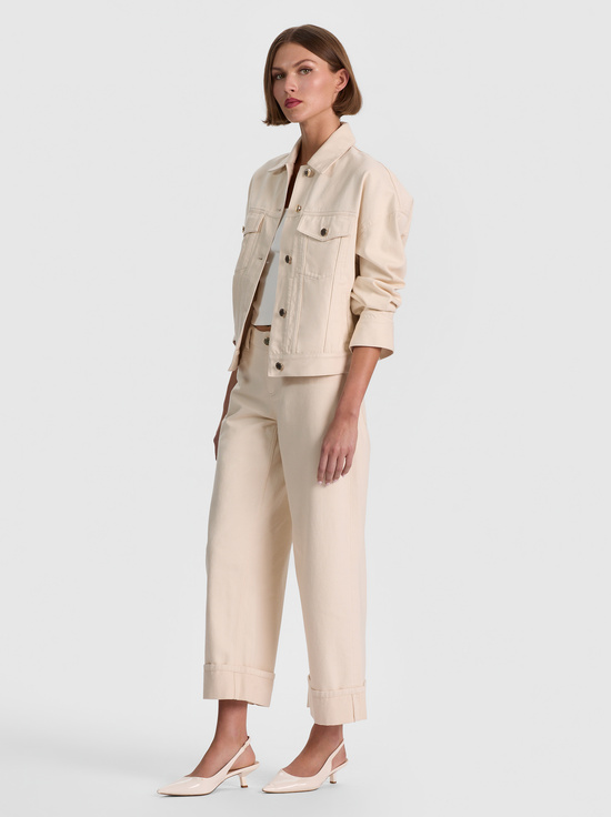 NATURAL-JESSE OVERSIZED DENIM JACKET