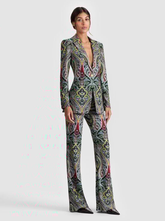 PAISLEY POEM-BREANN PRINTED BLAZER