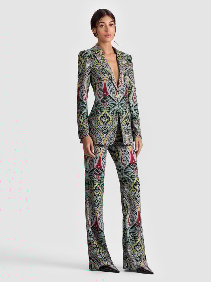 BREANN PRINTED BLAZER - PAISLEY POEM image 4 - Alice And Olivia