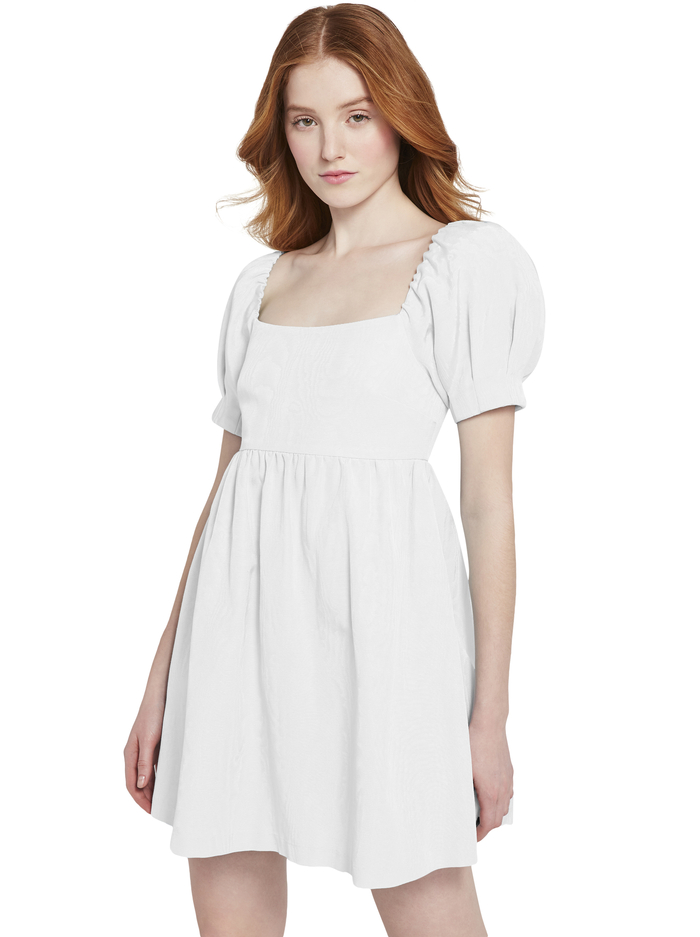 BAUERY PUFF SLEEVE MINI DRESS - WHITE image 2 - Alice And Olivia