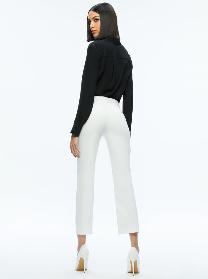 STACEY LOW RISE KICK FLARE PANT - OFF WHITE image 1 - Alice And Olivia