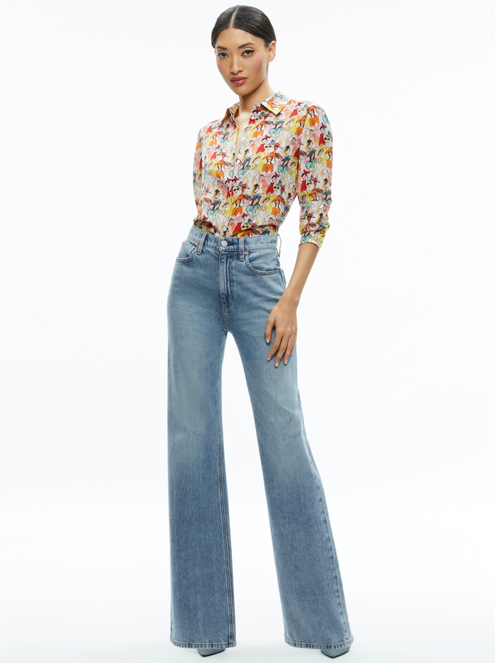 A+O X BLAIR Z WILLA PLACKET TOP - BLAIR Z LADIES image 1 - Alice And Olivia