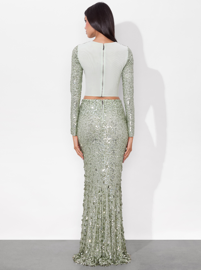 DELAINA EMBELLISHED TOP - SEA SPRAY image 3 - Alice And Olivia