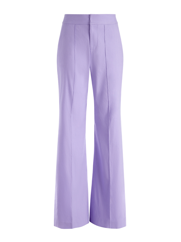 DYLAN HIGH WAISTED LINEN WIDE LEG PANT - SOLSTICE image 5 - ALICE + OLIVIA